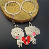 porte-clés couple amoureux en duo