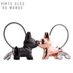 Porte clés couple chien 