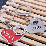 porte clés couple coeur duo de porte clé qui s'emboitent