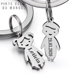 porte-clés couple girl and boy personnaliser