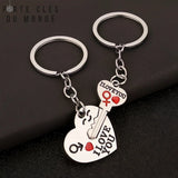 duo de porte-clés couple I love you 