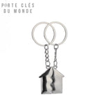 porte-clés couple maison vue de dos