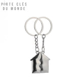 porte-clés couple maison vue de dos