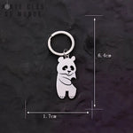 Porte Clé Couple Panda