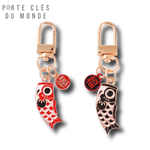 Porte-clés couple poisson en duo