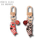 Porte-clés couple poisson en duo