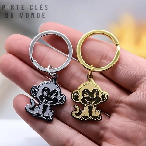 Porte clés couple singe assortis