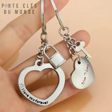 porte-clés couple true love (vrai amour)