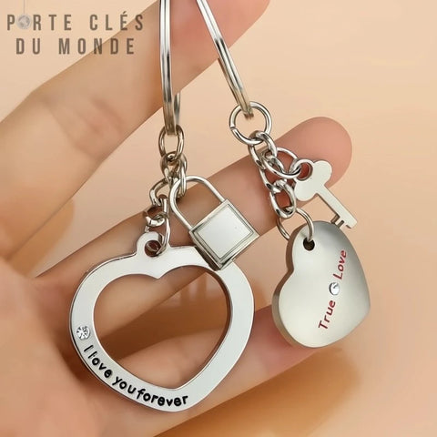 porte-clés couple true love (vrai amour)