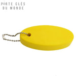 Porte-clés flottant pour bateau jaune en mousse rigide