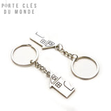 porte clés maison couple