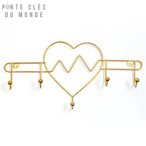 porte clé mural original en forme de coeur