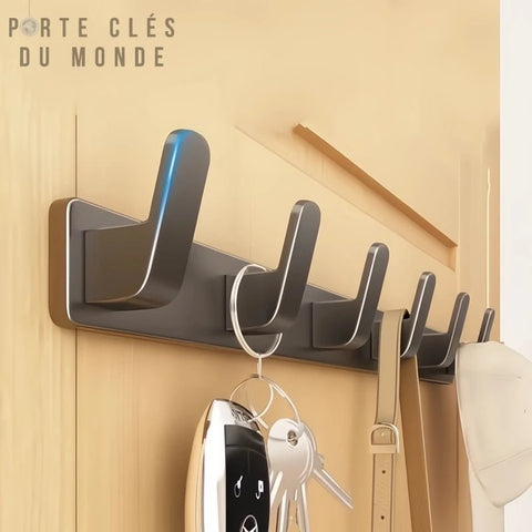 porte clés mural gris