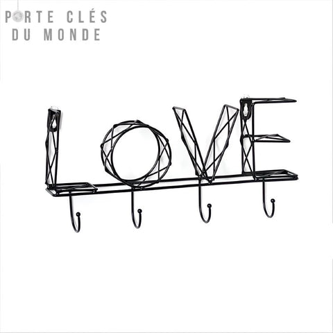 porte clé mural love