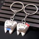 porte clés pour couple duo de dent souriante