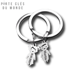 porte-clés pour couple personnalisé