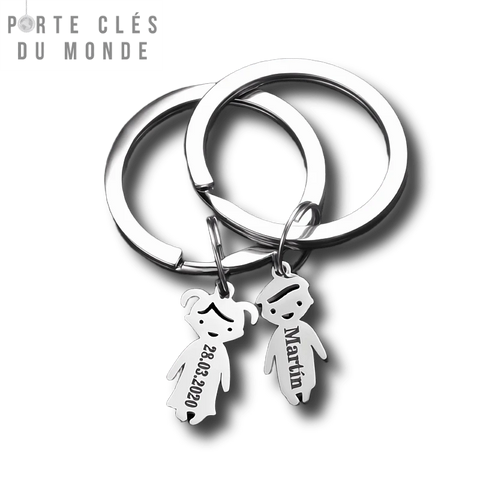 porte-clés pour couple personnalisé
