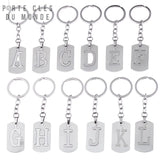 Porte-clés pour couple initiales 