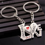 porte clés pour couple avec inscription "love you forever"