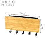 repose clés mural bois