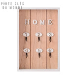 support de clés mural bois clair