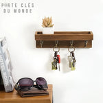 support mural pour clé bois