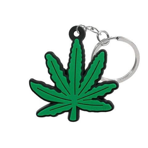 Porte Cle Cannabis Caoutchouc