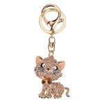 Porte Cle Chat Strass