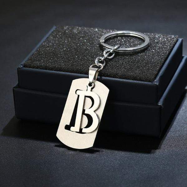Porte-clés Lettre Initiale A-Z Avec Message De Remerciement - Cadeau Personnalisé Maman, Papa, Amie (lettre N Exemple)
