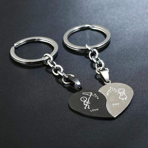 Porte cle couple inséparable