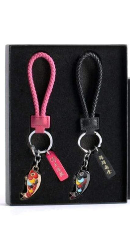 porte cle couple poisson koi