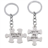 Porte clé couple puzzle 