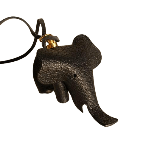 porte-clés éléphant noir
