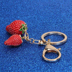 Porte clef femme fraise