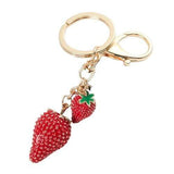 Porte clé femme fraise