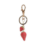Porte clef femme fraise