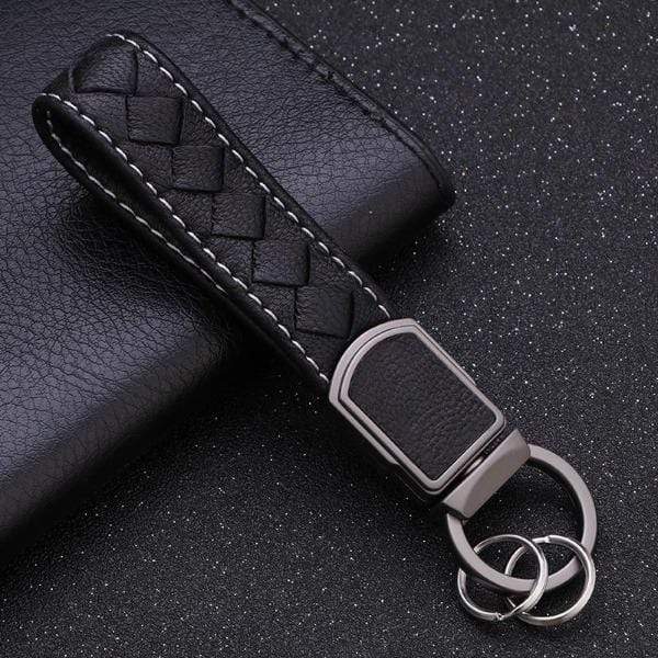 Porte-clés En Cuir Véritable - Pour Professionnels, Robuste Et Portable, Différentes Couleurs, 3,5 X 13 Cm