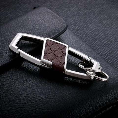 Porte-clé homme double mousqueton
