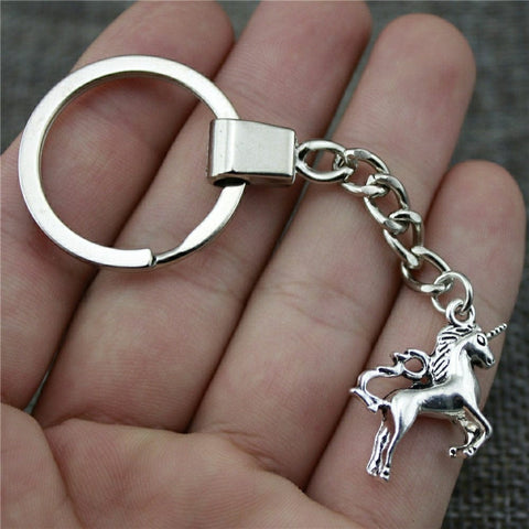 Porte Clé Licorne Métallique