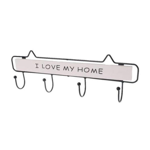porte-clés mural i love my home