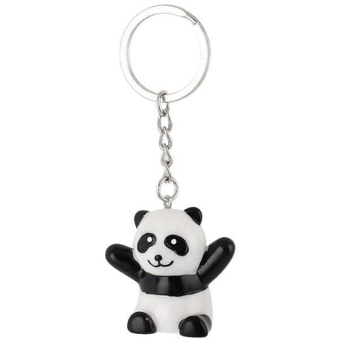 porte clé panda heureux