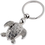Porte clé tortue argent