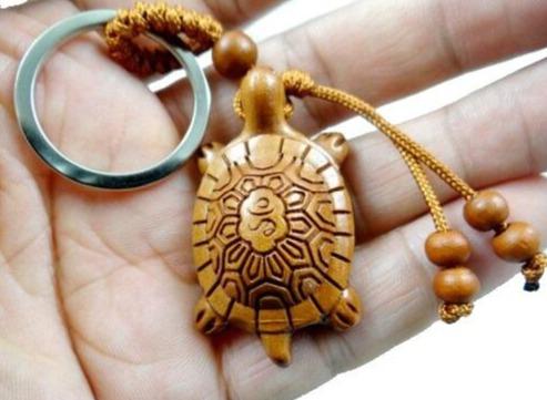 Porte-clés Tortue En Argent - Pendentif Reptile - Neuf Avec étiquettes - Marque Onwomania